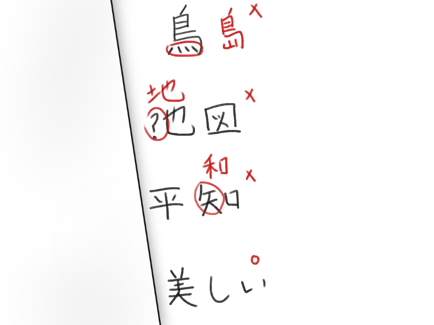 Digital recreation of a piece of paper covering up the first column.